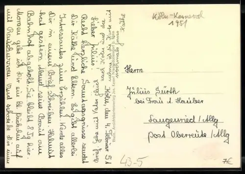 AK Köln, Karneval, feiernde Menschen