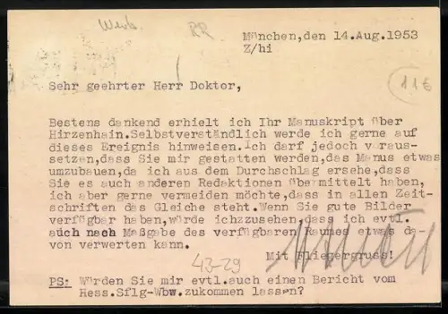 AK Monatszeitschrift Aero, Verlag Hubert Zuerl