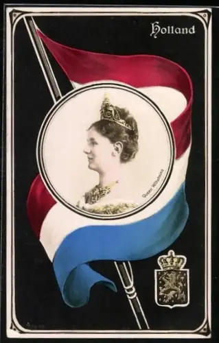 AK Königin Wilhelmina von den Niederlanden