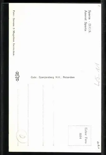 AK Kopfballtor eines Spielers des Fussballvereins Sparta Rotterdam