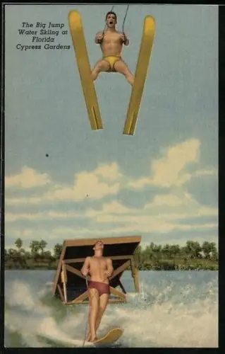 AK Cypress Gardens, The Big Jump, Water Skiiing