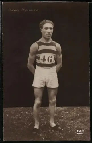 AK Leichtathlet Andre Mourlon mit Startnummer 46