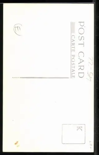 Foto-AK Leichtathlet beim Hochsprung kurz vor der Landung