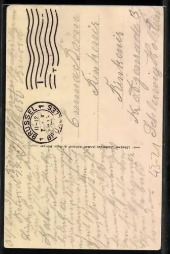 AK Petit Hermann, Prinzess Colibri und Konrad Krüger zusammen im Porträt