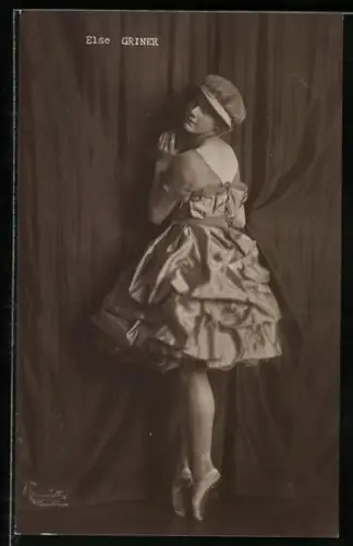 AK Ballett-Tänzerin Else Griner im Kostüm