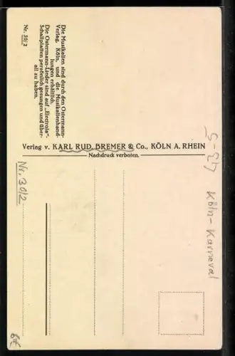 AK Fasching-Lied Denn einmal nur im Jahr ist Karneval