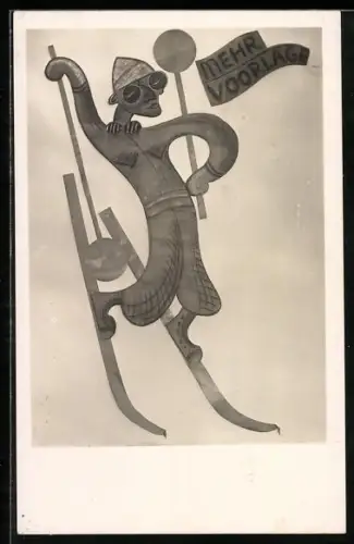 AK Skifahrer mit dunkler Brille