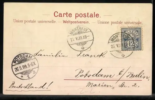 AK Verschiedene schweizer Briefmarken