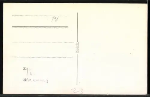 Foto-AK Post-Beamter am Schreibtisch