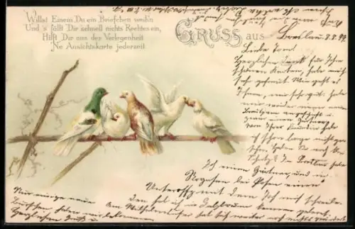 AK Aufforderung zum Schreiben von Ansichtskarten