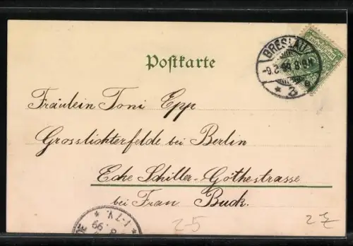 AK Aufforderung zum Schreiben von Ansichtskarten