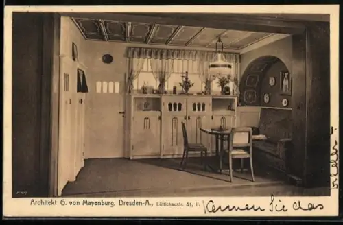 AK Wohnung geplant von Architekt G. von Mayenburg