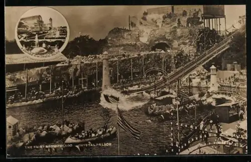 AK Crystal Palace, Wasserbahn, Volksfest