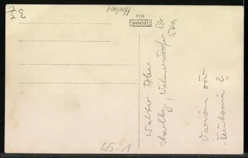 Foto-AK Feldhockey-Mannschaft vor einem Tor