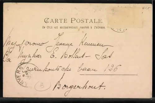 Künstler-AK Zwei Frauen beim Aufhängen einer Girlande, Jugendstil