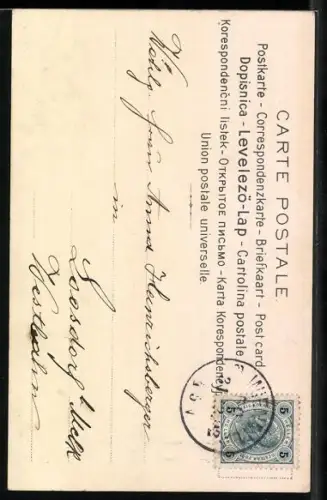 AK Fräulein auf Sektflasche mit Glas in der Hand, Neujahrsgruss