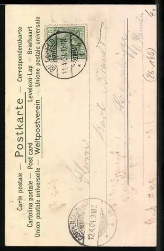 AK Elegante Dame im Jugendstil