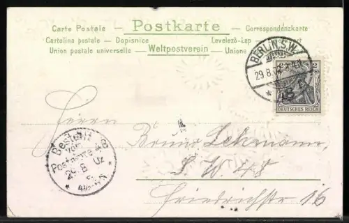 AK S. M. Victor Emanuel III., König von Italien, Blumen