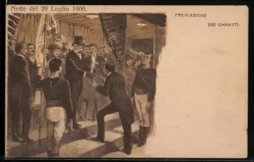 AK König von Italien am 29. Juli 1900