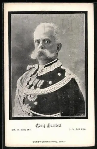 AK König Humbert von Italien