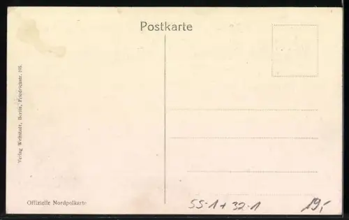 AK Amerikaner bei der Entdeckung des Nordpols, Zeppelin im Flug