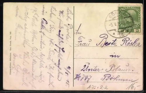 AK Briefmarken zu Kaiser Franz Josef I. von Österreichs 60. Regierungs-Jubiläum 1908, Adler, Wappen