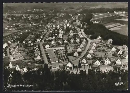 AK Melsungen, Fliegeraufnahme des Ortes und Umgebung