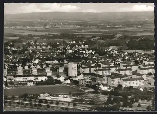 AK Frankfurt-Niedereschbach, Gesamtansicht vom Flugzeug aus