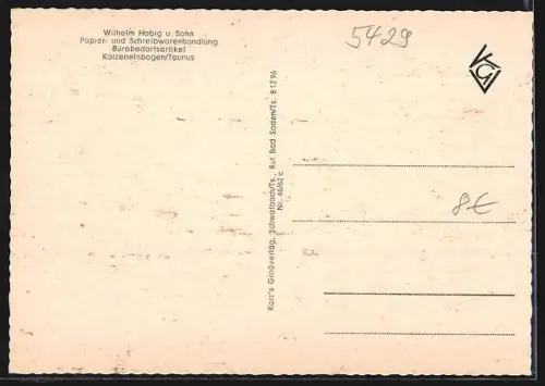 AK Katzenelnbogen /Ts, Collage mit Teilansicht und Anwesen