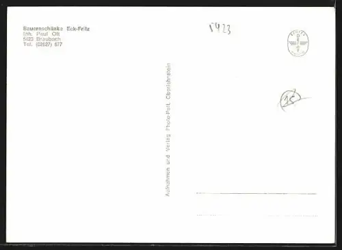 AK Braubach, Bauernschänke Eck-Fritz, Inh. Paul Ott