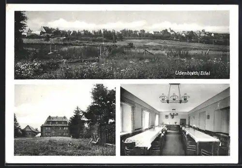 AK Udenbreth /Eifel, Schullandheim mit Innen- und Aussenansicht sowie Natur