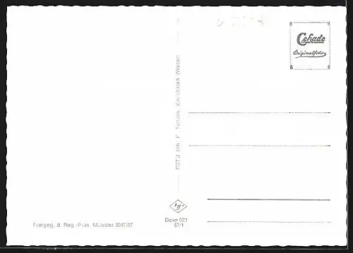 AK Bevern / Weser, Weserbergland, Fliegeraufnahme des Ortes mit Umgebung