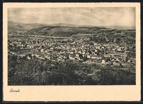 AK Lörrach, Gesamtansicht des Ortes