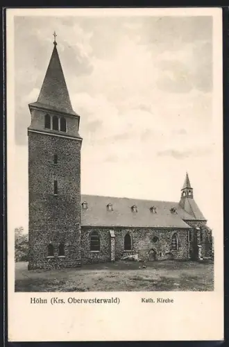 AK Höhn / Westerwald, Partie an der kath. Kirche