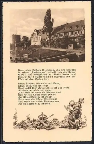 AK Rhens, Hotel Königsstuhl, Besitzer Jean Leuffen