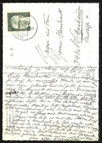 AK Frankfurt-Bergen-Enkheim, Strassenpartie mit Kirche und Ratsschenke