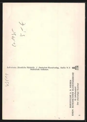 AK Bursfelde a. d. Weser, Ehemalige Benediktiner Klosterkirche, Innenräume