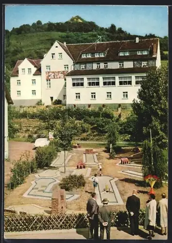 AK Rossbach /Wied, Alten-Erholungsheim mit Minigolfanlage