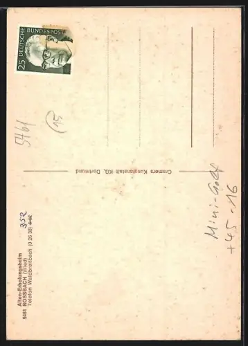 AK Rossbach /Wied, Alten-Erholungsheim mit Minigolfanlage