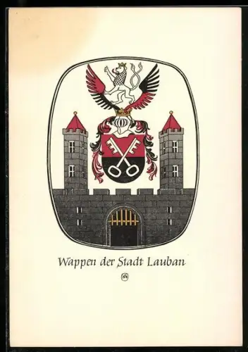 AK Lauban, Wappen der Stadt Lauban