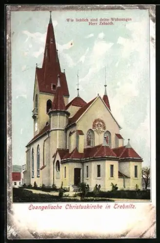 AK Trebnitz, Evangelische Kirche, Gesamtansicht