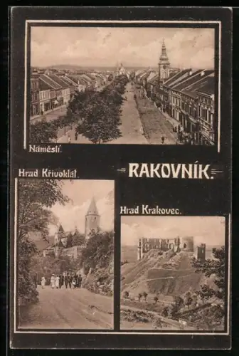 AK Rakovnik, Námesti, Hrad Krivoklát, Hrad Krakovec