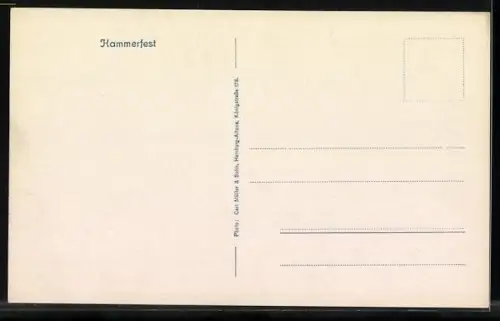 AK Hammerfest, Partie am Hafen, Luftbild