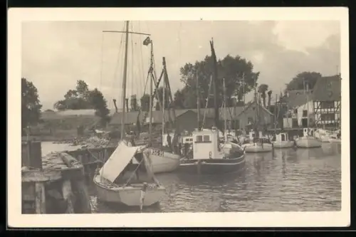 Foto-AK Lundeborg /Fünen, Havnen