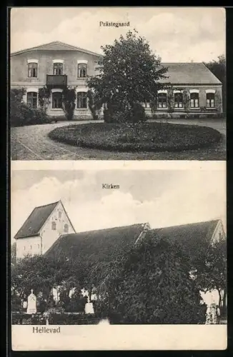AK Hellevad, Kirken, Prästegaard
