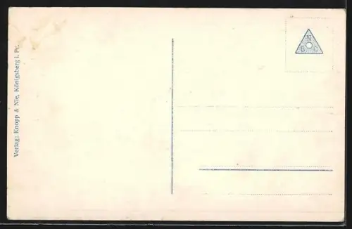 AK Tapiau, Das in Brand geschossene Hotel Schwarzer Adler