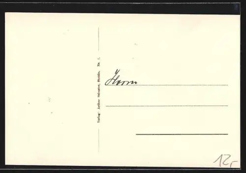 AK Stettin, Königsplatz mit Stadttheater