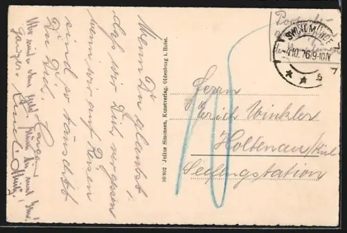 AK Swinemünde, Kurhaus, Ruderboote am Strand