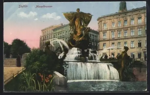 AK Stettin, Manzellbrunnen