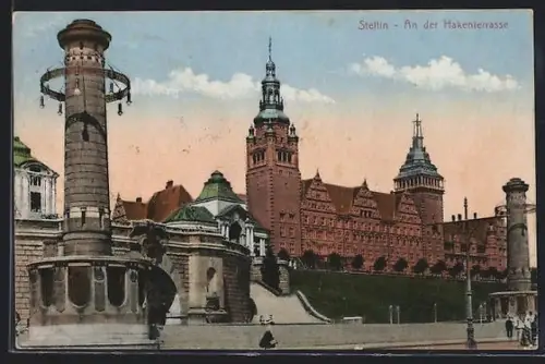 AK Stettin, An der Hakenterrasse